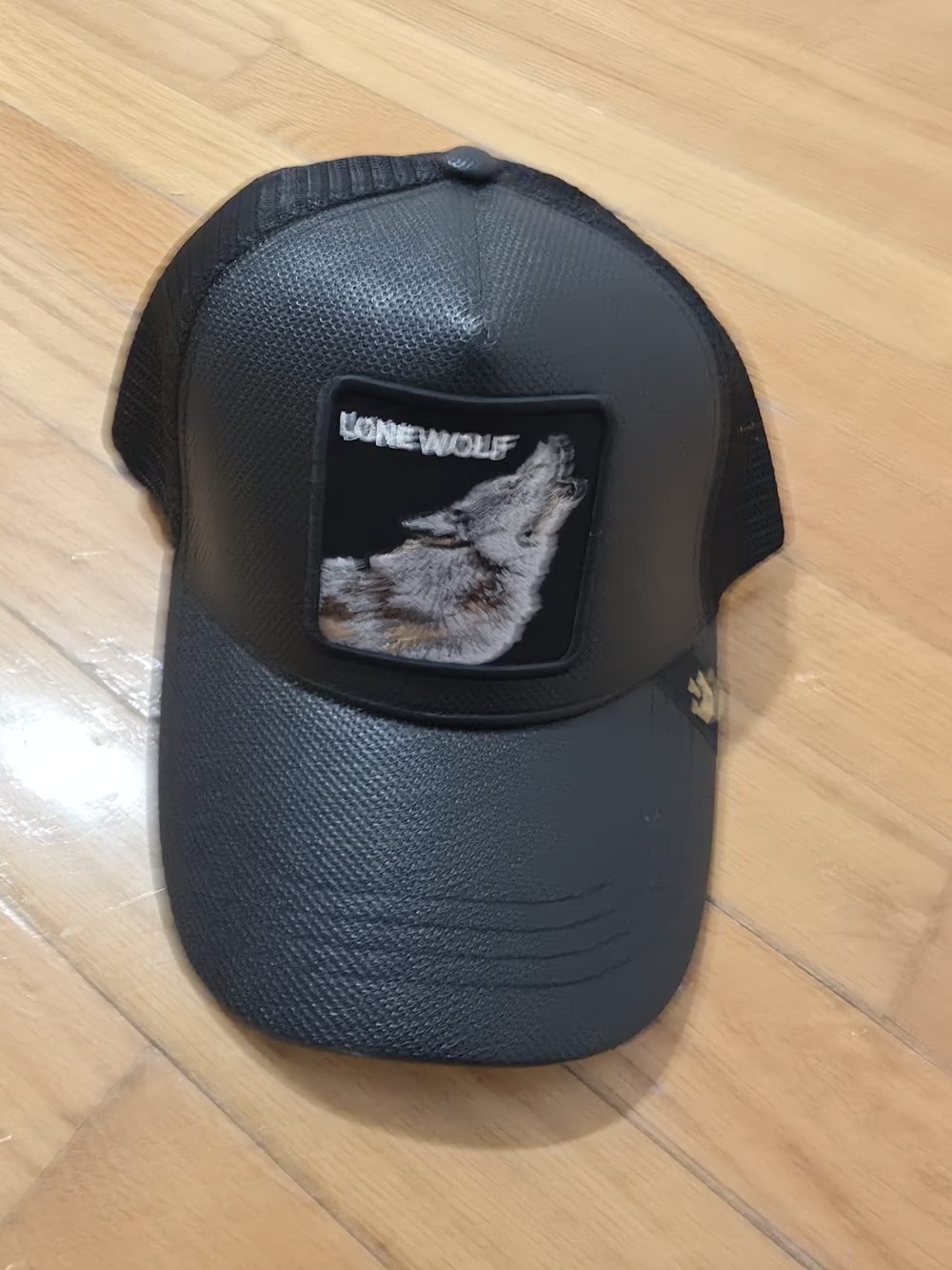 Lonewolf Black Mesh Trucker Cap - Men's Accessory